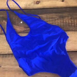 Sexy Electric Blue One Piece